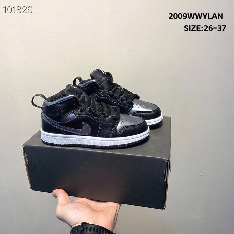 _Real head layer_ Nike Air Jordan Brand 1 AJ1 Jordan first high-end sports children_s shoes basketball shoes 26-37-c1000d81